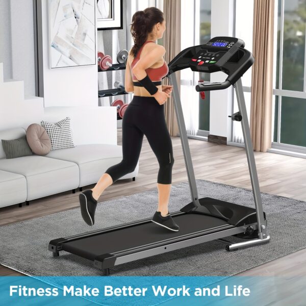 XMKEY 1pc Fitness Treadmills With Folding Handle, Home 2.5 HP Portable Electric Running Machine, Suitable For Body Exercise, Walking, Jogging - Image 2