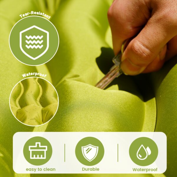 [Portable Sleeping Pad] Thick Self-Inflating Camping Sleeping Pad | Portable Air Mattress Bed Roll for Hiking and Traveling on Cold Ground - Image 6