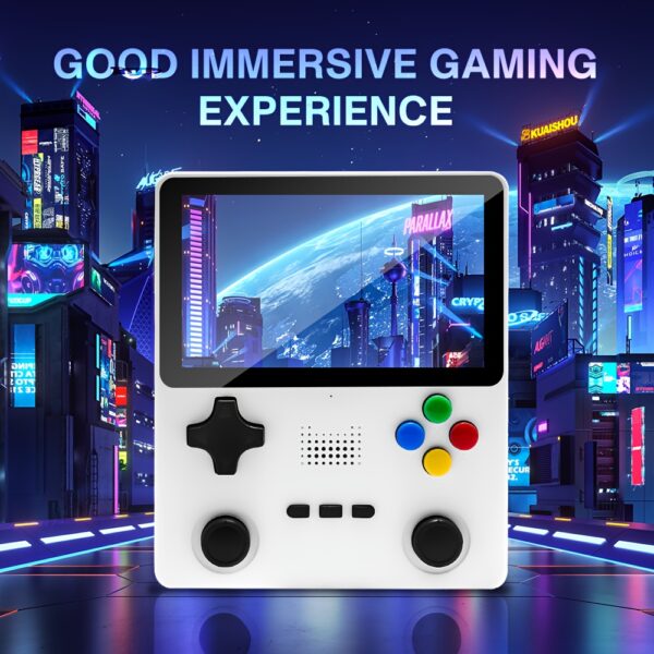 R39S Handheld Retro Game Console - 4.0 Inch IPS Screen, 7-Hour Work Time, Powerful & Flexible System with USB/Rechargeable Lithium Battery, Multiple Game Options for PC, PSP Style Gaming Console, Gaming Accessories, Playful Design, Durable Construction - Image 4
