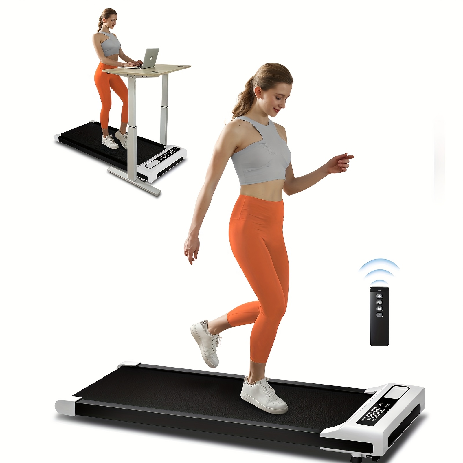 Walking Pad 4in 1 for Walking And Jogging, Under Desk Treadmill for Home Office, Portable Walking Pad Treadmill Under Desk, Desk Treadmill In LED Display, Best for Christmas, Perfect for Thanksgiving - Image 3