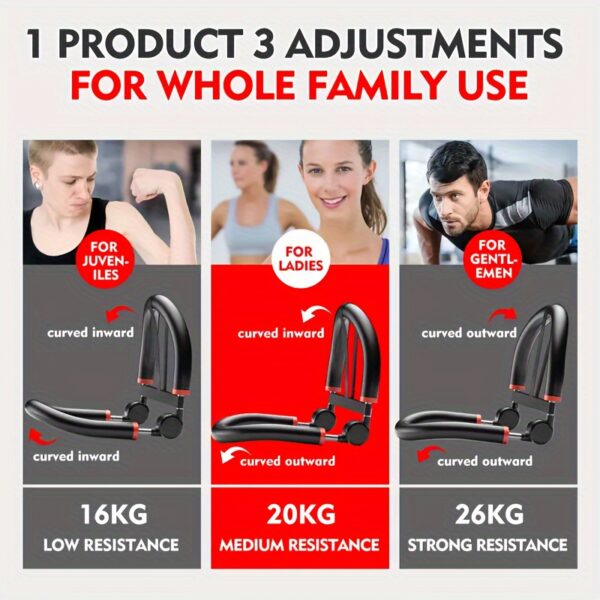 10-in-1 Adjustable Ab Trainer - Core & Abs Workout Machine for Home Gym, 3 Levels of Resistance, Perfect Christmas Gift, Gym Accessories, Abdominal Trainer, Stomach Workout - Image 9