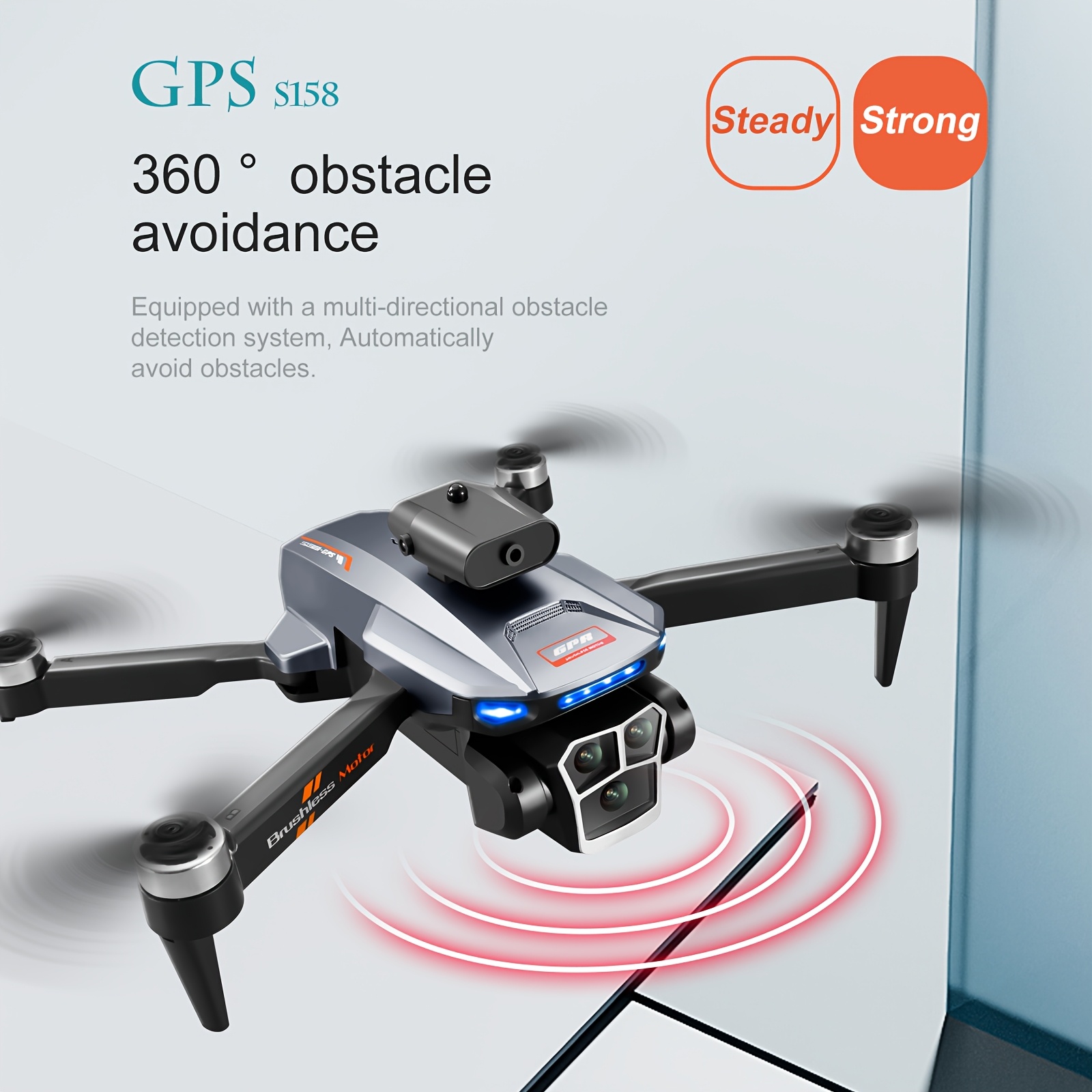 GPS Drone With 4K Camera For Adults Beginner, 42Min Flight Time 2 Batteries, Optical Flow, 5G Transmission Foldable FPV RC Quadcopter Brushless Motors, No Obstacle Avoidance, GPS Auto Return Home, Intelligent Follow Me Christmas Halloween Gifts - Image 6