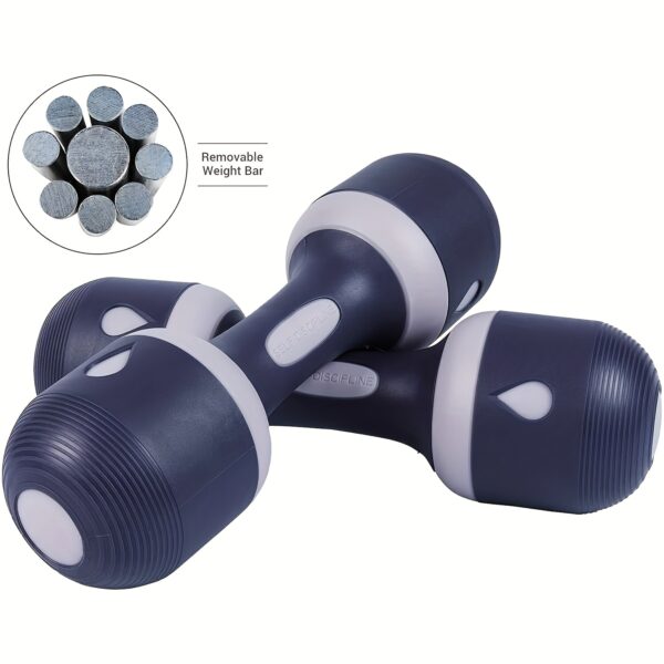 [Adjustable Neoprene Dumbbells] All-in-One Adjustable Neoprene Dumbbells - Non-Slip Grip, Versatile for Home, Gym, and Office - Perfect for Full-Body Workouts and Convenient Storage - Image 2