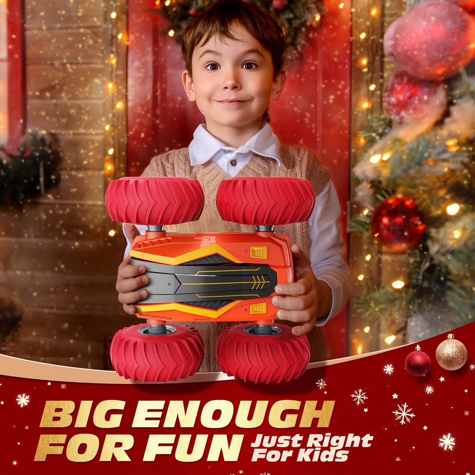 1:14 Bigger Size Remote Control Car With Inflatable Tires, All-terrain Off-road Vehicle RC Car, 2.4GHz Double Sided Flips 360° Rotates RC Stunt Cars For Children And Adults, 40+ Mins Playtime - Image 6