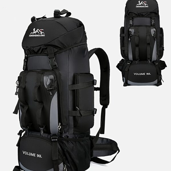[Lightweight Backpack] Durable, Lightweight Hiking Backpack | Large Capacity Outdoor Trekking and Camping Bag with Adjustable Straps, Drawstring Closure, and Multiple Compartments for Men and Women - Image 6