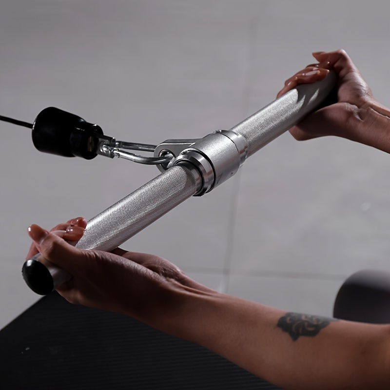 1pc Aluminum Alloy High-Quality Pull Down Handle, Fitness Equipment Accessory for Back Muscle Training, Lat Artillery Rowing Chest Push Handle, Durable Gym Equipment for Strength and Endurance Exercises - Image 8