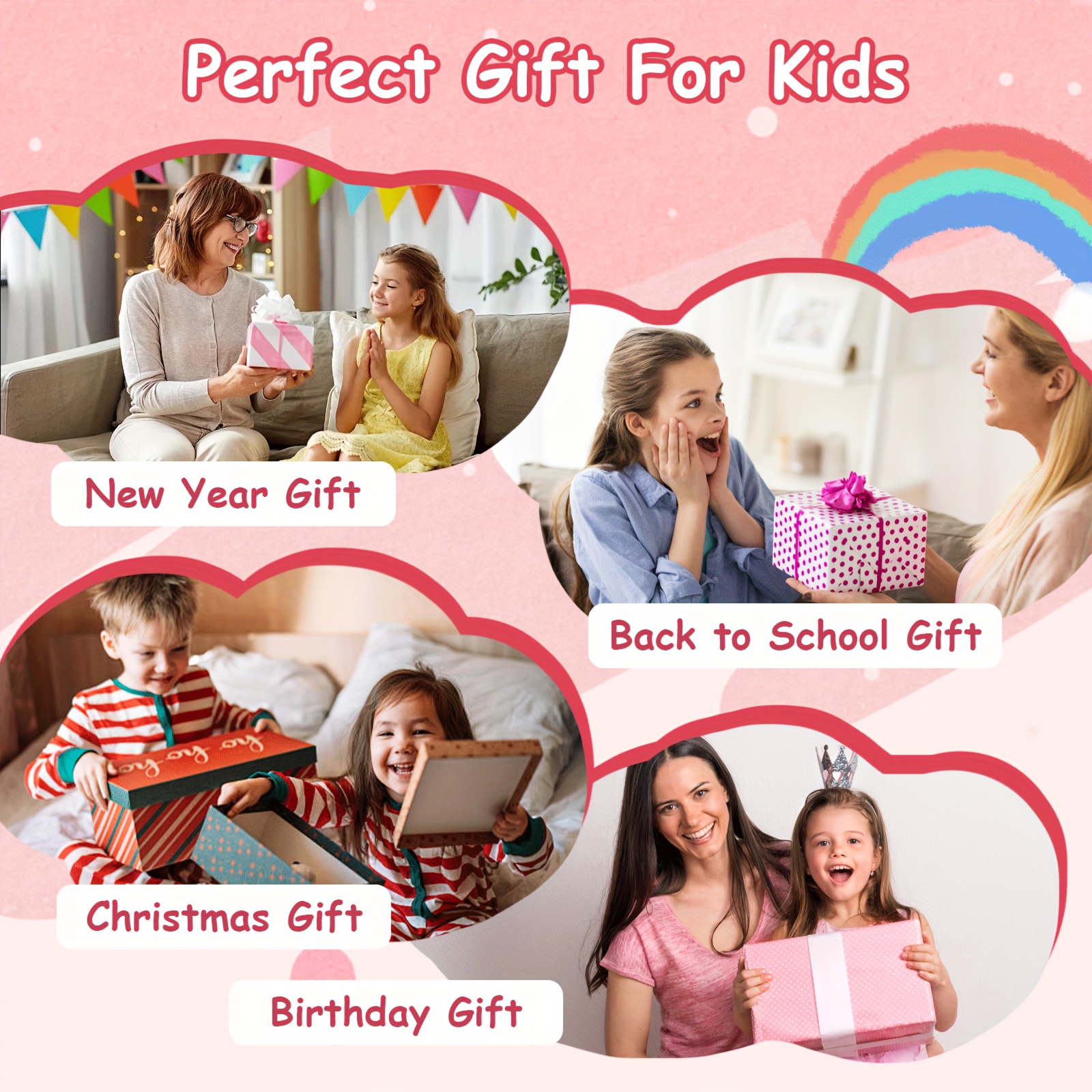 Kids Smart Phone Toys for Girls Any Ages with Camera - Toddler Phone with Learning Games, Travel Toys with MP3 Music Player for Holiday, Birthday Gifts for Girls And Boys, Unlock Mini Phone, 2+16GB, Face Id, GPS, Small Smartphone - Image 6