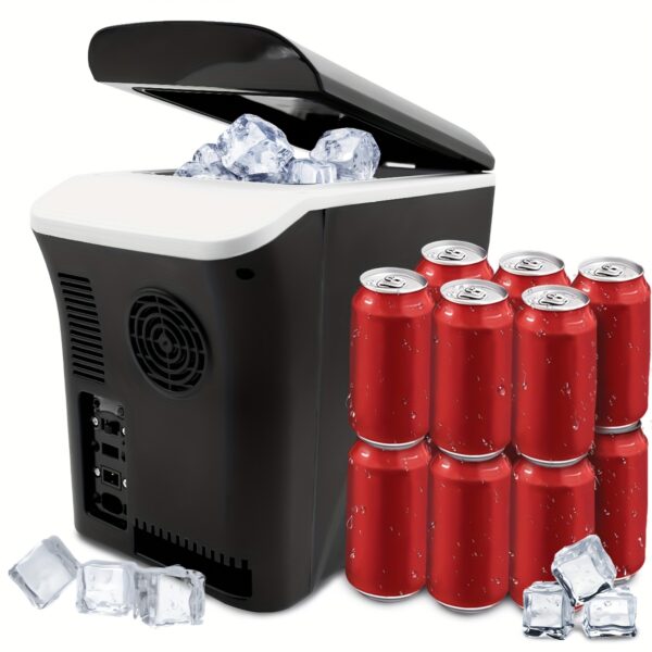 [Mini Fridge] 3gal Mini Fridge | Cools Drinks to -7°C Or Heats Food Up to 65°C, Fits 12x330ml Cans, Compatible with 12/24V DC, Energy-efficient, Low Noise, And Shockproof Design