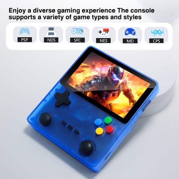 R39S Handheld Retro Game Console - 4.0 Inch IPS Screen, 7-Hour Work Time, Powerful & Flexible System with USB/Rechargeable Lithium Battery, Multiple Game Options for PC, PSP Style Gaming Console, Gaming Accessories, Playful Design, Durable Construction - Image 6