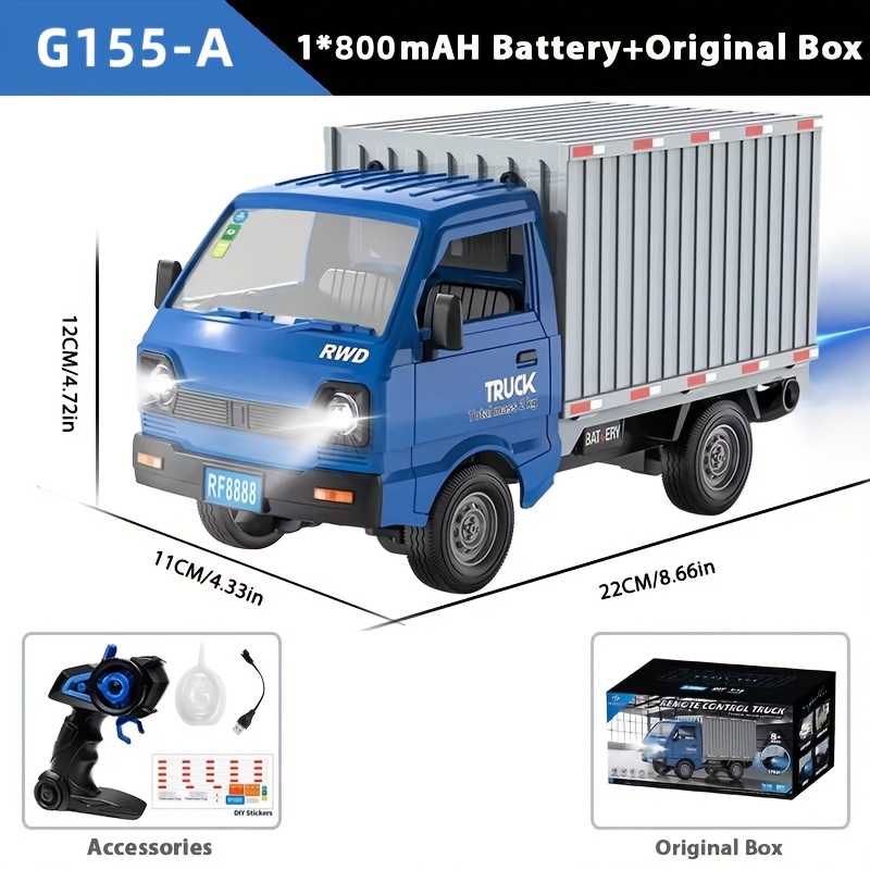 1:16 RC Remote Control Toy Truck, Construction Vehicle Transport Truck Transporter Toy Car Truck, ABS Material, Remote Control Power Toy With Light Sound, Perfect Gift For Boys And Girls - Image 2