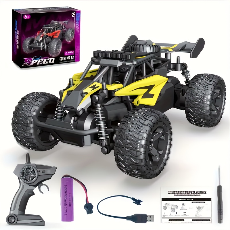 All-terrain Monster Truck, A Remote-controlled All-terrain Vehicle, Is Equipped with Two Rechargeable Batteries And Colorful Lights, And Can Reach A Speed Of 30 Kilometers Per Hour., Best for Christmas - Image 7