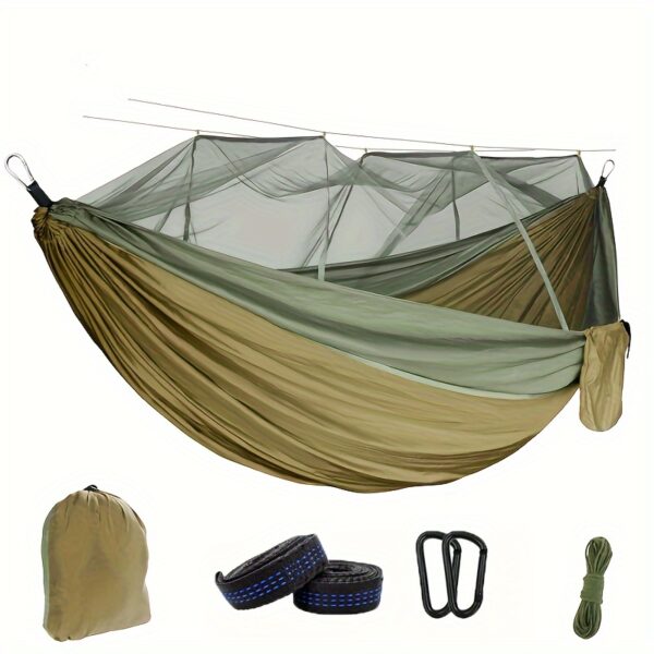 [Double Hammock] Double Hammock with Mosquito Net | Easy Setup for Travel & Camping, Ultimate Outdoor Experience - Image 3
