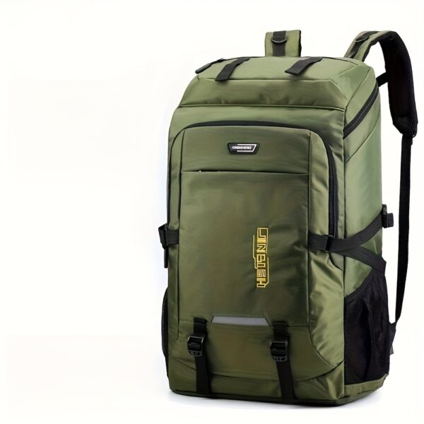 YOBENKI Large Capacity Travel Backpack with Laptop Compartment, Adjustable Shoulder Straps, Lightweight Polyester Lining for Hiking, Camping, Business & Daily Use - Black, Backpack for Travel, Camping Gear, Sleek Design, Secure Zipper Closure - Image 11