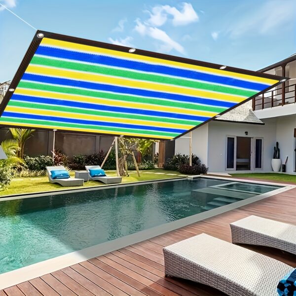 [Beach Sunshade] Colorful Outdoor Beach Windbreak, Sunshade Cloth | Suitable for Beaches, Pavilions, Swimming Pools, and Holiday Gifts - Image 16
