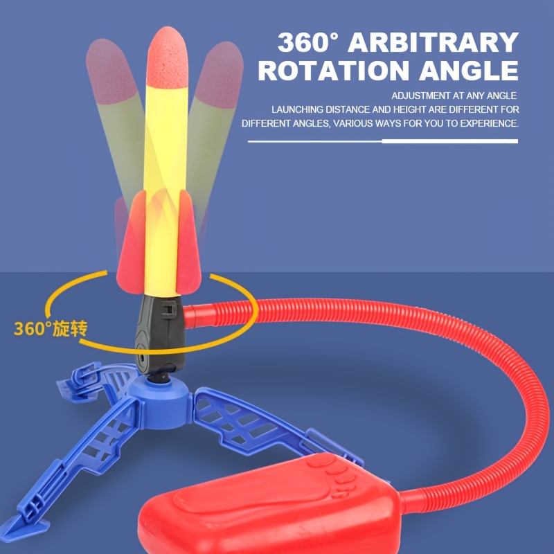 Stomping Rocket Launcher Toys, Outdoor Children's Foam Rocket Toys, Parent-Child Interaction, STEM Educational Games, Suitable for 3 Years Old Boys, Girls Birthday Halloween, Christmas Festival Gifts - Image 6