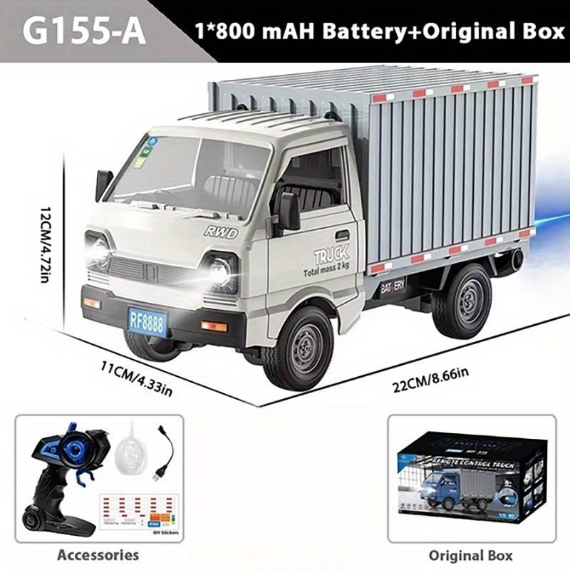 1:16 RC Remote Control Toy Truck, Construction Vehicle Transport Truck Transporter Toy Car Truck, ABS Material, Remote Control Power Toy With Light Sound, Perfect Gift For Boys And Girls