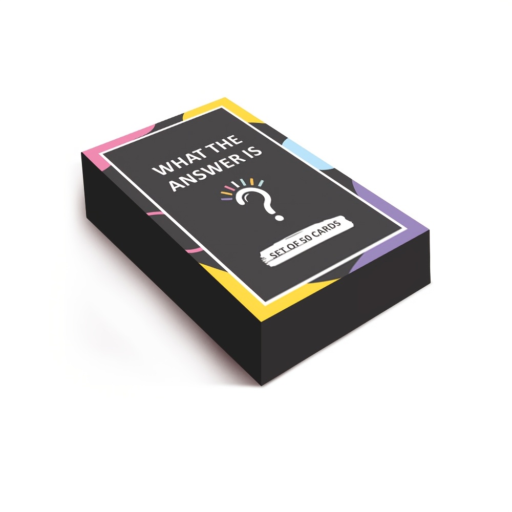 What The Answer Is" Fun Guessing Card Game - 50 Cards, Perfect for Adults' Party Nights & Holiday Gatherings | Ideal for Halloween, Christmas, Thanksgiving - Image 7