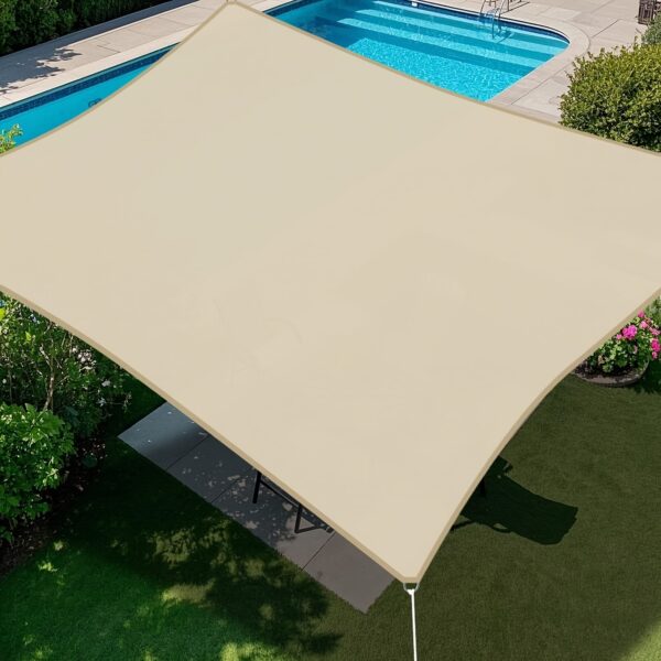 [Rectangular Sun Sail] 1pc Heavy-Duty Rectangular Sun Sail for Outdoor Patio, Garden - UV Protection, Easy Installation, Large Coverage, Modern Design - Image 15