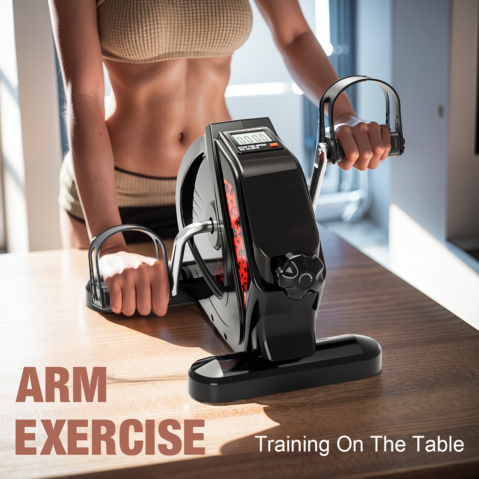 Pedal Exercise Machine Mini Elliptical Machine Multi Functional Rehabilitation Exercise Bike Rehabilitation Trainer Elderly Limb Resistance Training Exercise Bike, Valentine's Day Gift Optional. - Image 8