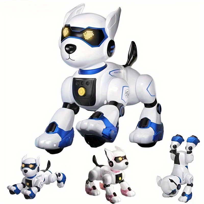 Remote Control Electric Intelligent Pet Dog Intelligent Robot Dog Toy Touch Walking Dancing Light Play Cute Christmas And Halloween Gifts