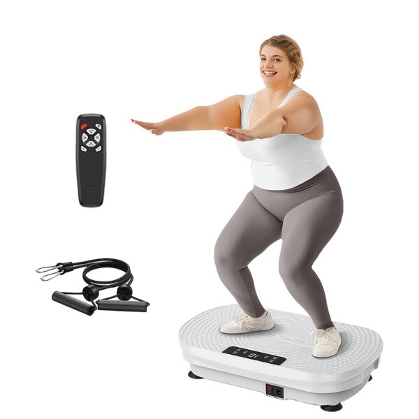 Vibration Plate Exercise Machine, Whole Body Workout Power Vibrate Fitness Platform Vibration Plate for Lymphatic Drainage, Silent Motor Speed Control, Body Shaping for Home Workout-Ideal Fitness Gift - Image 3