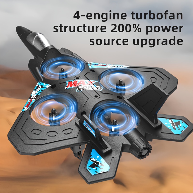 Drone with Rechargeable Battery, Quadcopter Altitude Control, Remote Control Toy for Beginners, Indoor And Outdoor Gifts, Fighter Jet, Toys for Boys And Girls, Christmas, Halloween, Thanksgiving Gifts - Image 4