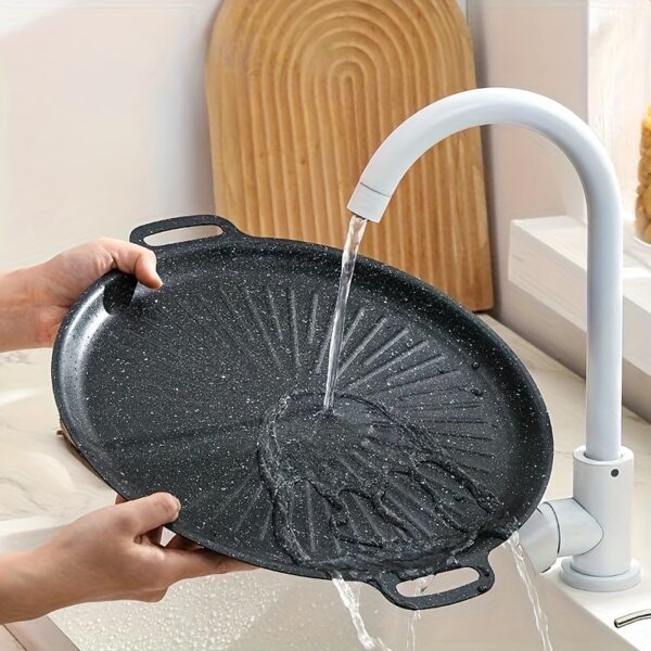 Whistle Texture Grill Pan Korean BBQ Iron Skillet Suitable for Induction Stove Outdoor Camping Frying Pan - Image 5