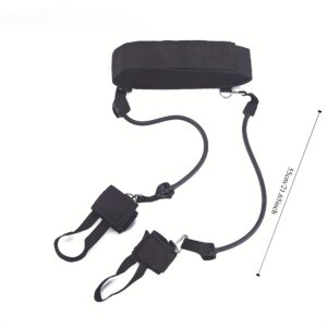 [Anti-Slip Band] Anti-Slip Resistance Band, Medium Tension | Black, TPE Material, Stackable, for Effective Leg Exercise, Fitness and Strength Training, Enhance Muscle Tone and Boost Workout Performance