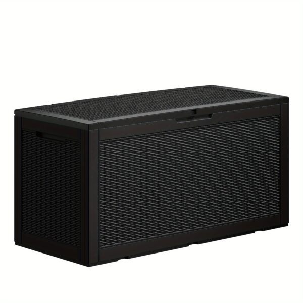 EasyUp All-Weather Outdoor Deck Box - Heavy-Duty Resin Construction, High Quality Flip-Top Lid, Minimalist Design for Patio, Deck & Backyard Storage (32GAL, 40GAL, 50GAL, 60GAL, 90GAL, 120GAL) - Coffee & Black, Deck Box for Outdoor Storage, Patio Organization, Contemporary Style, Durable Construction, Patio Decorators, Box, Cabinet, Rack for Outdoor Storage - Image 13