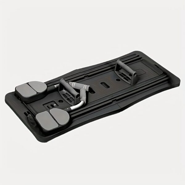 An 8-in-1 multifunctional abdominal board available in three colors, designed for core strength training and Pilates - a foldable portable home gym equipment with adjustable resistance bands, push-up bars, and straps. Includes multiple fitness tools - Image 4