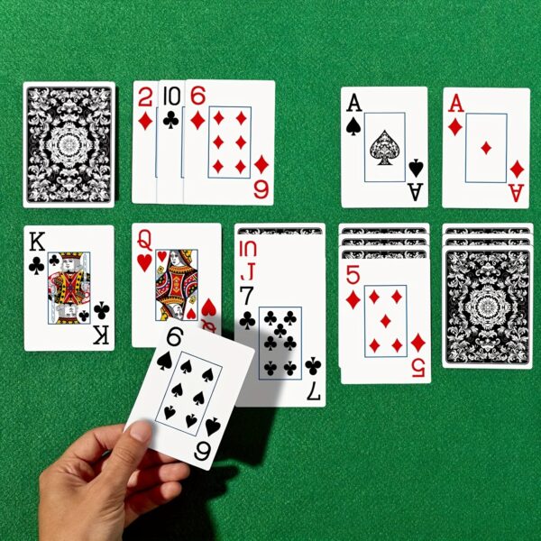 Playing Cards: Classic Pattern Playing Card Set, Durable Poker Set, Large Font for Adult Senior Playing Cards, Suitable for Party Entertainment and Card Games - Image 10