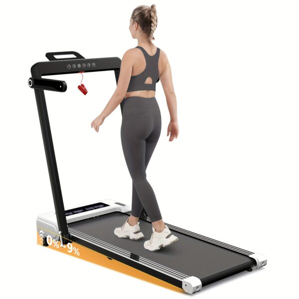 [2-in-1 Airhot Treadmill] 2-in-1 Airhot Portable Incline Walking Pad & Treadmill with Remote Control, 265LB Weight Capacity, 2.5HP Compact Design, LED Display for Home Workouts - Black, Treadmills for Home Exercise - Image 7