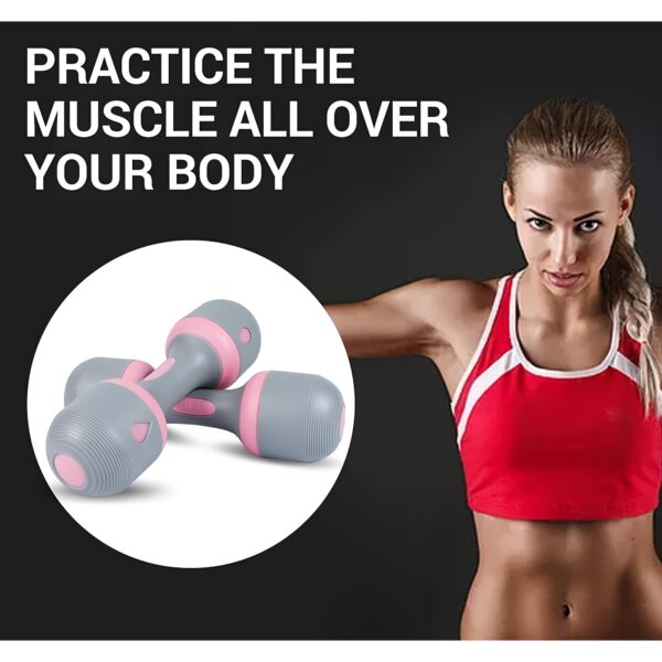 [Adjustable Neoprene Dumbbells] All-in-One Adjustable Neoprene Dumbbells - Non-Slip Grip, Versatile for Home, Gym, and Office - Perfect for Full-Body Workouts and Convenient Storage - Image 4