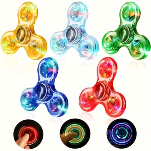 5pcs Random Color Fidget Spinners Fashion Toy Decompression Toys Finger Toy Luminous Fidget Spinners