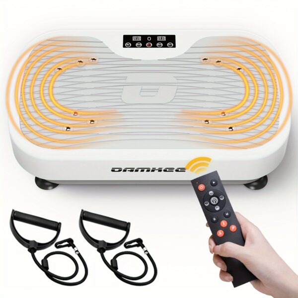 Vibration Plate Exercise Machine for Weight Loss & Lymphatic Drainage, Health - Full Body Workout Platform with 99 Speeds Levels, Quiet Shaking Technology, Portable Design for Home Gym, Muscle Toning & Burner (330lbs Capacity, Gifts for The Old) - Image 12