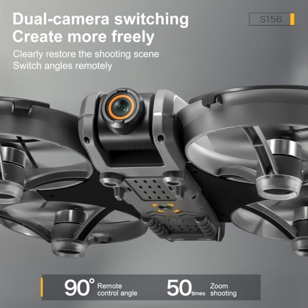 5-Inch Large Screen Real-Time Viewing Remote Control Drone, 4K Dual Camera Foldable Quadcopter with Optical Flow & Hybrid Positioning, Brushless Motors, Auto Return, One-Key Takeoff, Outdoor Flying, Durable Construction - Image 8