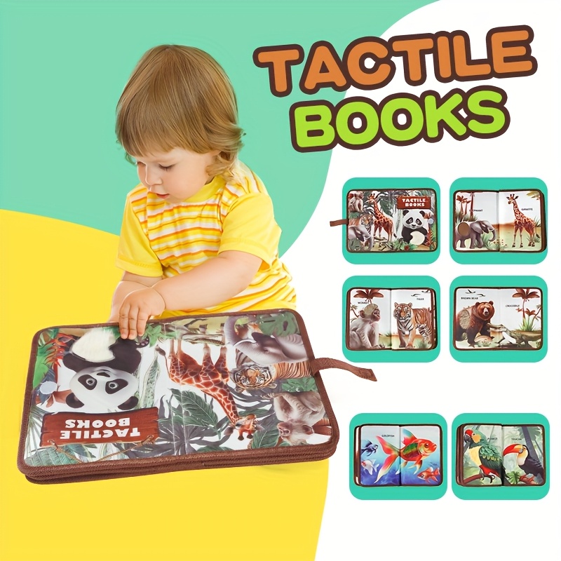 Early Development & Activity Toys For Babies, Tactile Perception, Early Education Cloth Book, Newborn Baby Gift Set, Halloween Gifts, Christmas Gifts, Soft Touch Picture Book, Baby Toys - Image 4