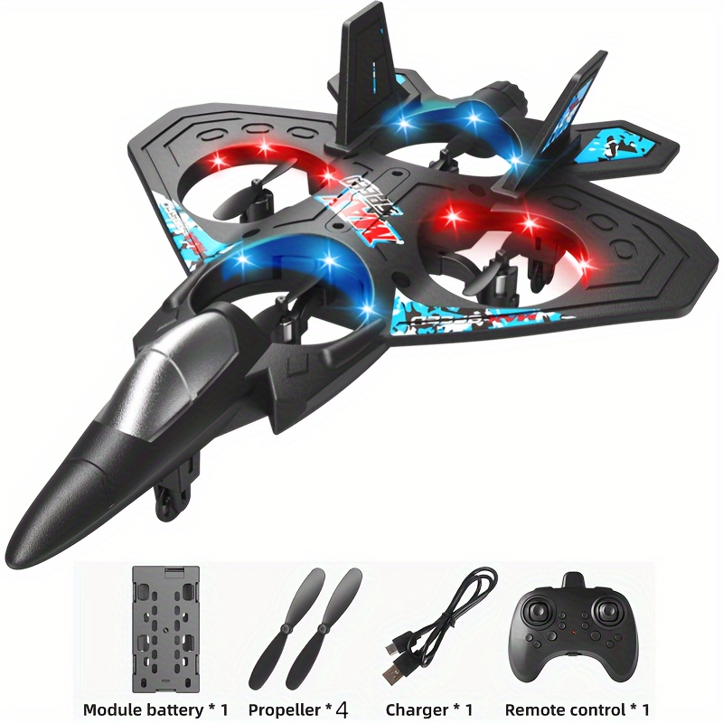 Drone with Rechargeable Battery, Quadcopter Altitude Control, Remote Control Toy for Beginners, Indoor And Outdoor Gifts, Fighter Jet, Toys for Boys And Girls, Christmas, Halloween, Thanksgiving Gifts - Image 3