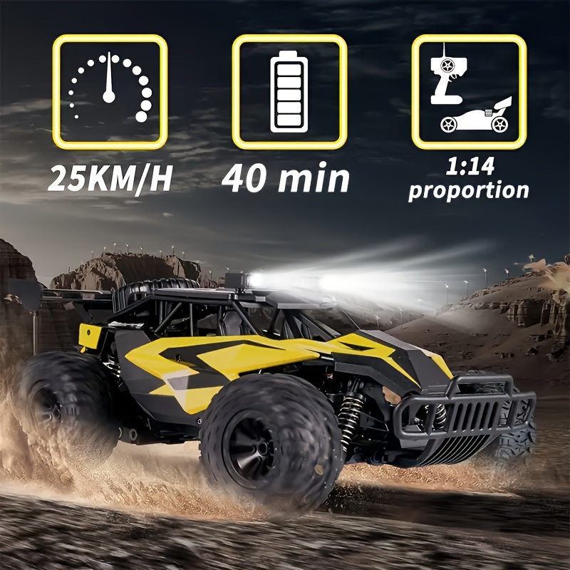All-terrain Monster Truck, A Remote-controlled All-terrain Vehicle, Is Equipped with Two Rechargeable Batteries And Colorful Lights, And Can Reach A Speed Of 30 Kilometers Per Hour., Best for Christmas - Image 11