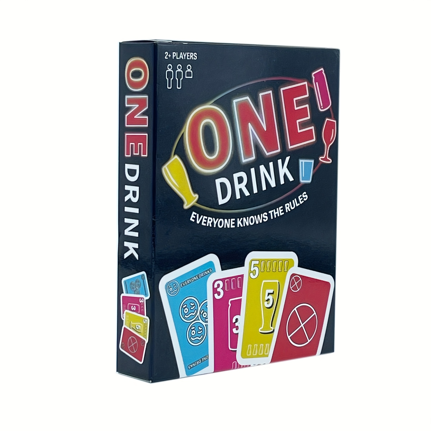 Ultimate Party Drinking Card Game - One Drink: Fun, Social, Interactive Game for Adults | Colorful Rules, Drink Cards | Perfect for Gatherings, Bars, Game Nights