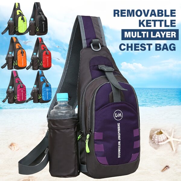 [eonothem Sling Bag] eonothem Unisex Chest Sling Bag | Large Capacity, Adjustable Strap, Zipper Closure, Multiple Colors - Compact Crossbody Bag for Gym, Commuting & Travel