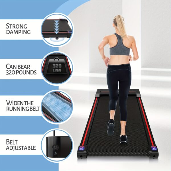 Walking Vibration, 3in 1 Under Desk Treadmill, 2.5HP Low Noise Walking Treadmill Pad, Portable Treadmills for Home Office, Space-saving|Basic Mini Stepper with 220lbs Load Capacity, Gifts for Effective Exercise - Image 6