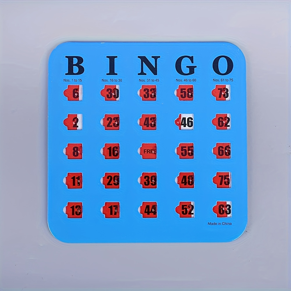 Bingo Game, A Set of Reusable Five-color Bingo Game Card Sets, A Logical Thinking Training Board Game for Family Gatherings, Adult Bingo Cards - Image 2