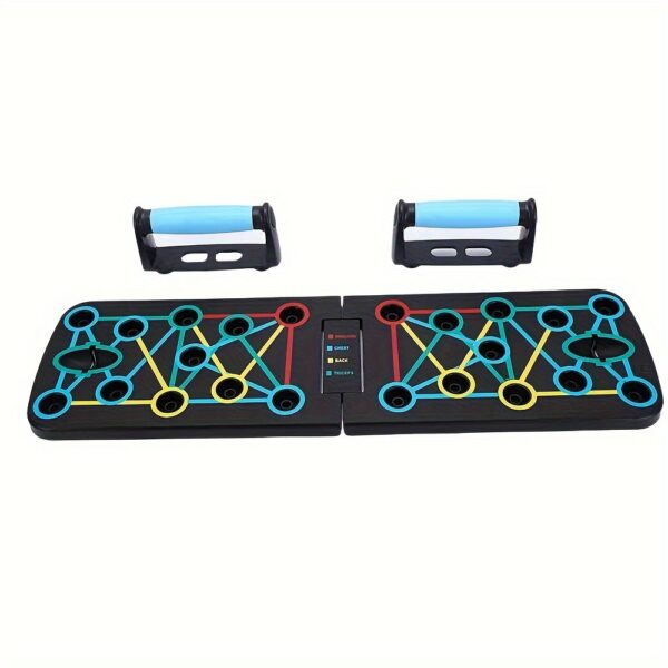 Universal 11-Piece Strength Training Set - Multi-Functional Polypropylene Fitness Equipment Combo with Push-Up Board, Resistance Bands, and Handles - Image 2