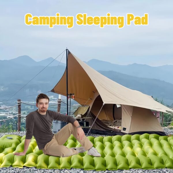 [Portable Sleeping Pad] Thick Self-Inflating Camping Sleeping Pad | Portable Air Mattress Bed Roll for Hiking and Traveling on Cold Ground - Image 8