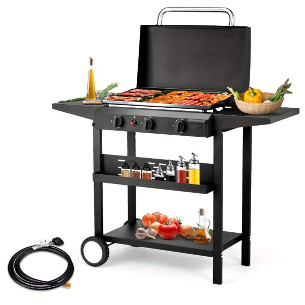 [Propane Outdoor Grill] 3/2/1 Burner Gas Propane Stove - Outdoor Camping Picnic Grill - For Outdoor, Garden, Gathering, Party - Image 13