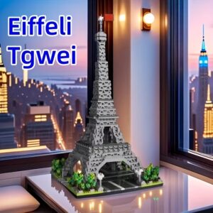 3020 famous Eiffel Tower building blocks, handmade construction toys, ABS material, mixed color building blocks, suitable for commemorative gifts