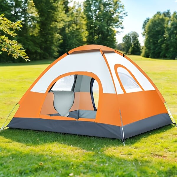 [Luxury Camping Tent] ALPACA OUTDOORS 4-Person Luxury All-Season Family Camping Tent | 2 Doors & 2 Windows, Durable O-Shaped Shape, 1 Sun Shelter, Portable Shelter for Outdoor Adventures - Image 2