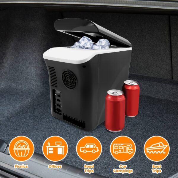 [Mini Fridge] 3gal Mini Fridge | Cools Drinks to -7°C Or Heats Food Up to 65°C, Fits 12x330ml Cans, Compatible with 12/24V DC, Energy-efficient, Low Noise, And Shockproof Design - Image 8