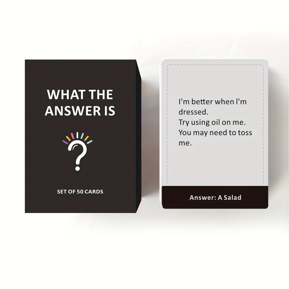 1 Box, SMILE TALK Fun Guessing Card Game, Desktop Game, Powerful Party Entertainment Interactive Tool, Halloween/Christmas/Thanksgiving Gift, Perfect for Game Nights | 50 Cards - Image 3